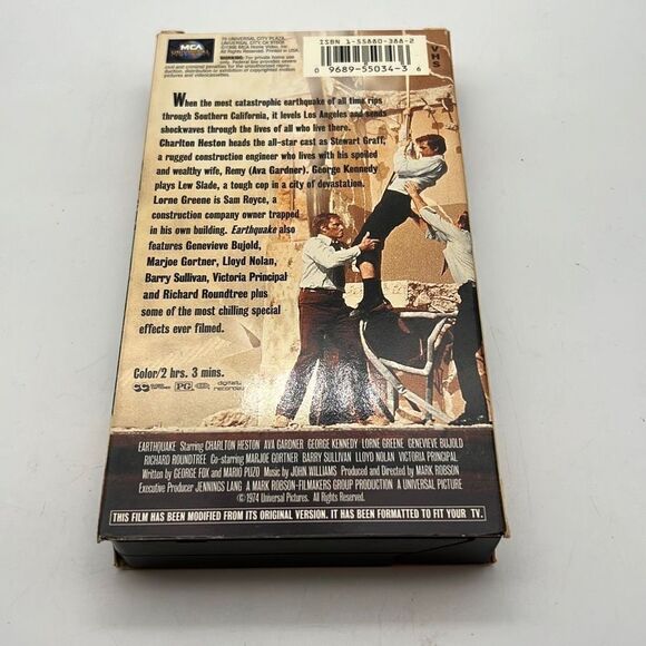 Earthquake‎ (VHS, 1996) Video Tape George Kennedy Lorne Greene - Picture 2 of 3